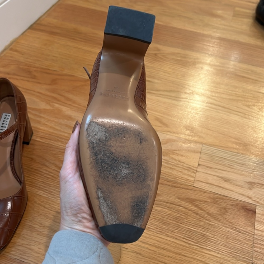 Fratelli Rossetti Mary Jane Pumps brown leather in Size 38 - Picture 4 of 7